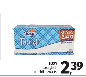 Offerta per Foxy Tovaglioli Tuttidi a 2,39€ in Pam RetailPro