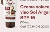 Offerta per Bottega Verde Crema Solare Viso Sol Argan SPF 15 a 22€ in Bottega verde