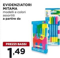 Offerta per Mitama Evidenziatori a 1,49€ in Alì e Alìper