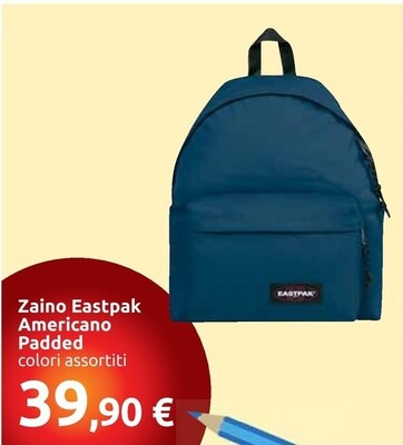 Offerta per Eastpak Zaino Americano Padded a 39,9€ in Carrefour Market