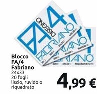 Offerta per Fabriano Blocco FA/4 a 4,99€ in Carrefour Market