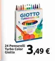 Offerta per Giotto 24 Pennarelli Turbo Color a 3,49€ in Carrefour Market