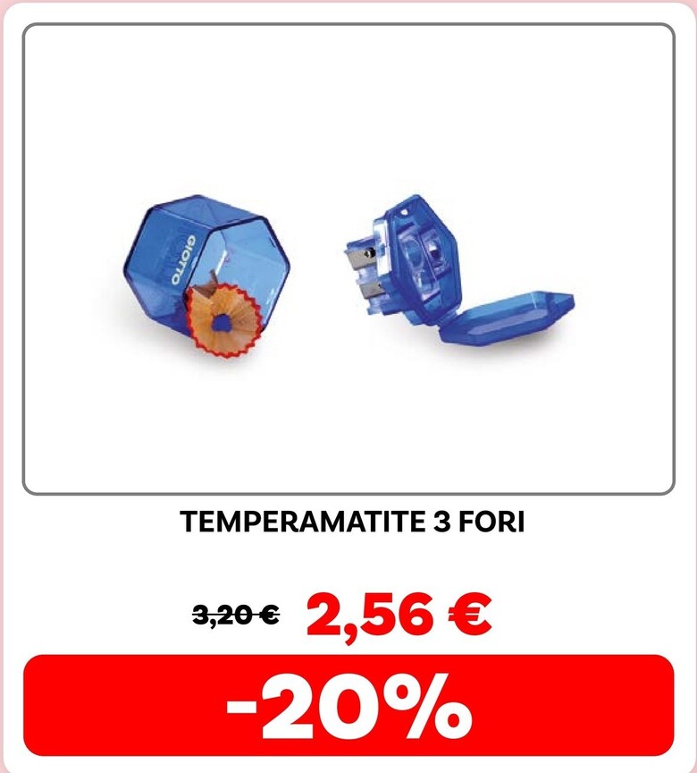 Offerta per Fila Temperamatite 3 Fori a 2,56€ in Max Factory
