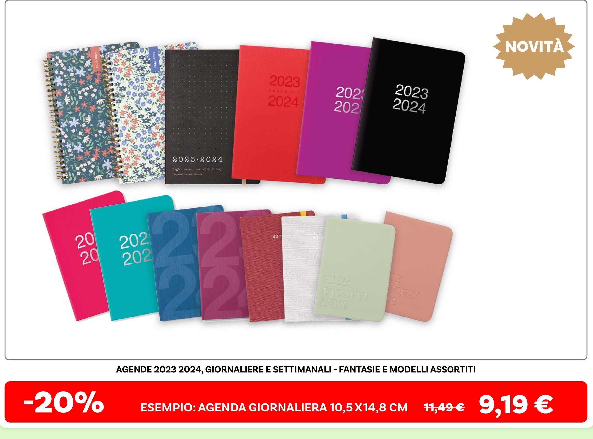 Offerta per Agende 2023-2024 Giornaliere E Settimanali a 9,19€ in Max Factory
