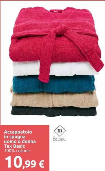Offerta per Tex Accappatoio In Spugna Uomo a 10,99€ in Carrefour Ipermercati