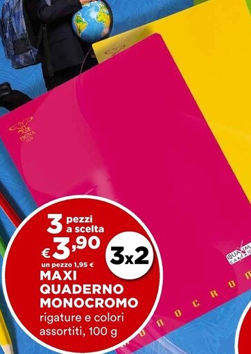 Offerta per Pigna Maxi Quaderno Monocromo a 1,95€ in Ipercoop