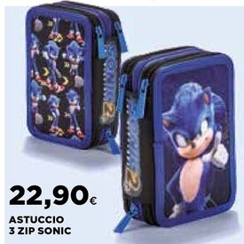Offerta per Sonic - Astuccio 3 Zip a 22,9€ in Ipercoop