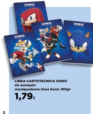 Offerta per Sonic - Linea Cartotecnica a 1,79€ in Ipercoop