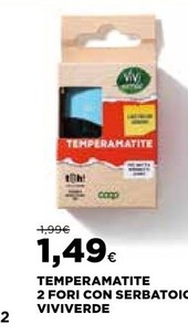 Offerta per Vivi verde coop Temperamatite 2 Fori Con Serbatoio a 1,49€ in Ipercoop