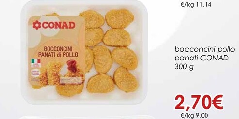 Offerta per Conad Bocconcini Pollo Panati a 2,7€ in Conad