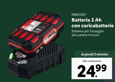 Offerta per Parkside Batteria 2 Ah Con Caricabatterie a 24,99€ in Lidl