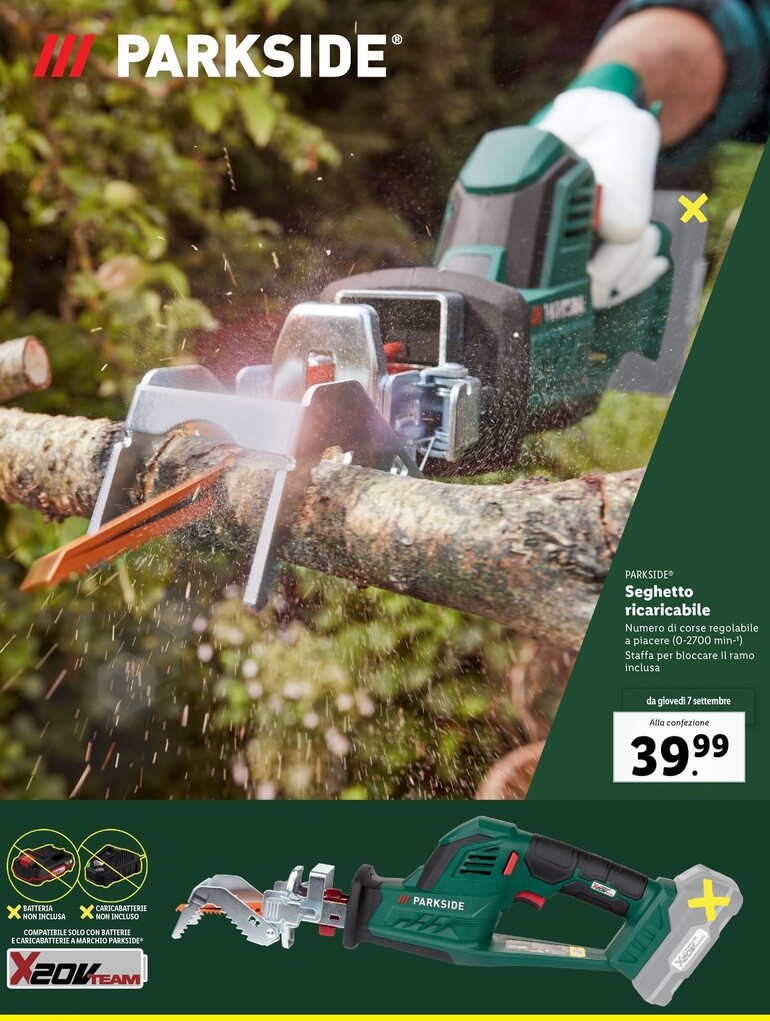 Offerta per Parkside Seghetto Ricaricabile a 39,99€ in Lidl
