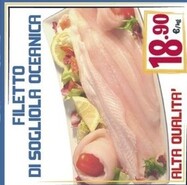 Offerta per Filetto Di Sogliola Oceanica a 18,9€ in Eurosurgelati Italia