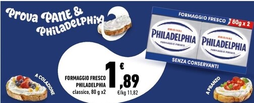 Offerta per Philadelphia Formaggio Fresco a 1,89€ in Conad