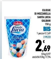 Offerta per Galbani Ciliegie Di Mozzarella Santa Lucia a 2,69€ in Conad City