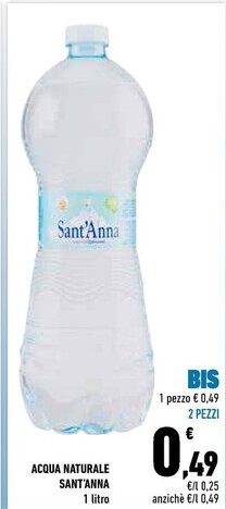 Offerta per Sant'anna Acqua Minerale a 0,49€ in Conad City
