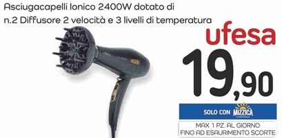 Offerta per Asciugacapelli Lonico 2400w a 19,9€ in Famila Market