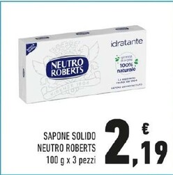 Offerta per Neutro Roberts Sapone Solido a 2,19€ in Conad City
