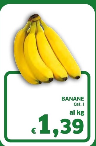 Offerta per Banane a 1,39€ in Ecu
