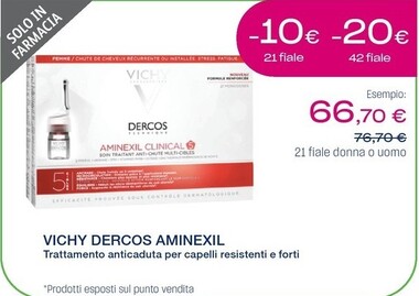 Offerta per Vichy Dercos Aminexil a 66,7€ in Lloyds Farmacia