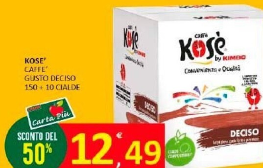 Offerta per Kosè Caffe Gusto Deciso a 12,49€ in Punto Fresco Supermercati