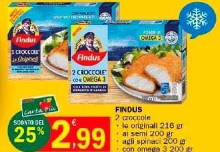 Offerta per Findus 2 Croccole a 2,99€ in Punto Fresco Supermercati