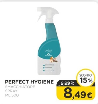 Offerta per Perfect Hygiene - Smacchiatore Spray Ml.500 a 8,49€ in Arcaplanet