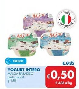 Offerta per Malga Paradiso Yogurt Intero a 0,5€ in MD