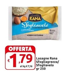 Offerta per Giovanni Rana Lasagne Sfogliagrezza/sfogliavelo a 1,79€ in Carrefour Market Superstore