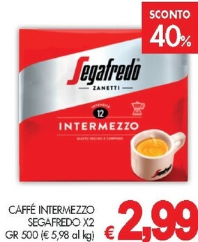 Offerta per Segafredo Caffé Intermezzo a 2,99€ in Prestofresco
