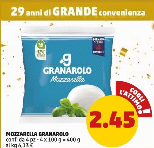 Offerta per Granarolo Mozzarella a 2,45€ in PENNY