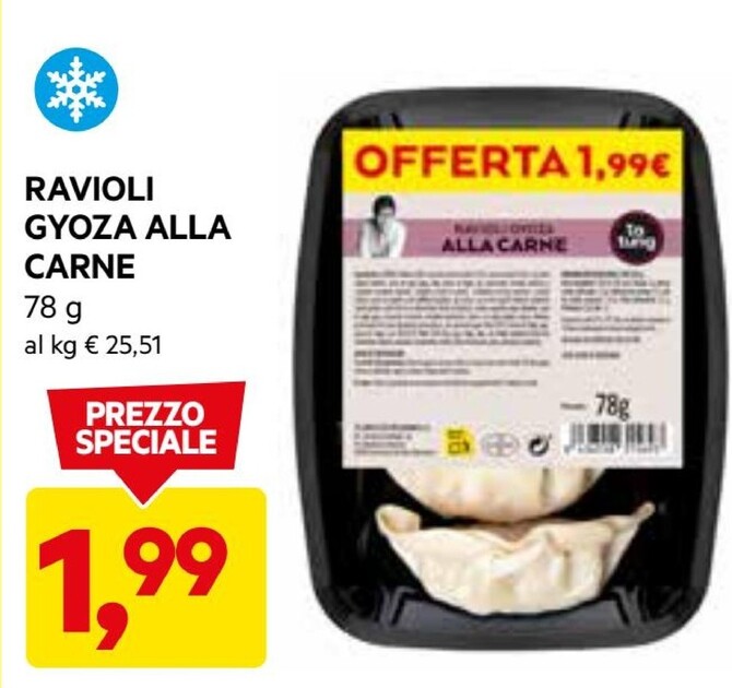 Offerta per Ravioli Gyoza Alla Carne a 1,99€ in Dpiu