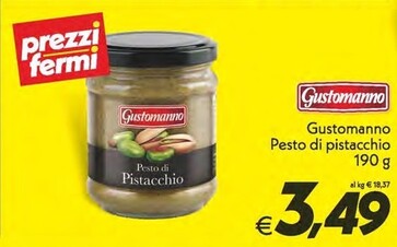 Offerta per Gustomanno Pesto Di Pistacchio a 3,49€ in Iper Super Conveniente