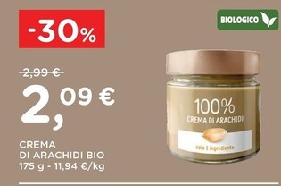 Offerta per Crema Di Arachidi Bio a 2,09€ in Poli