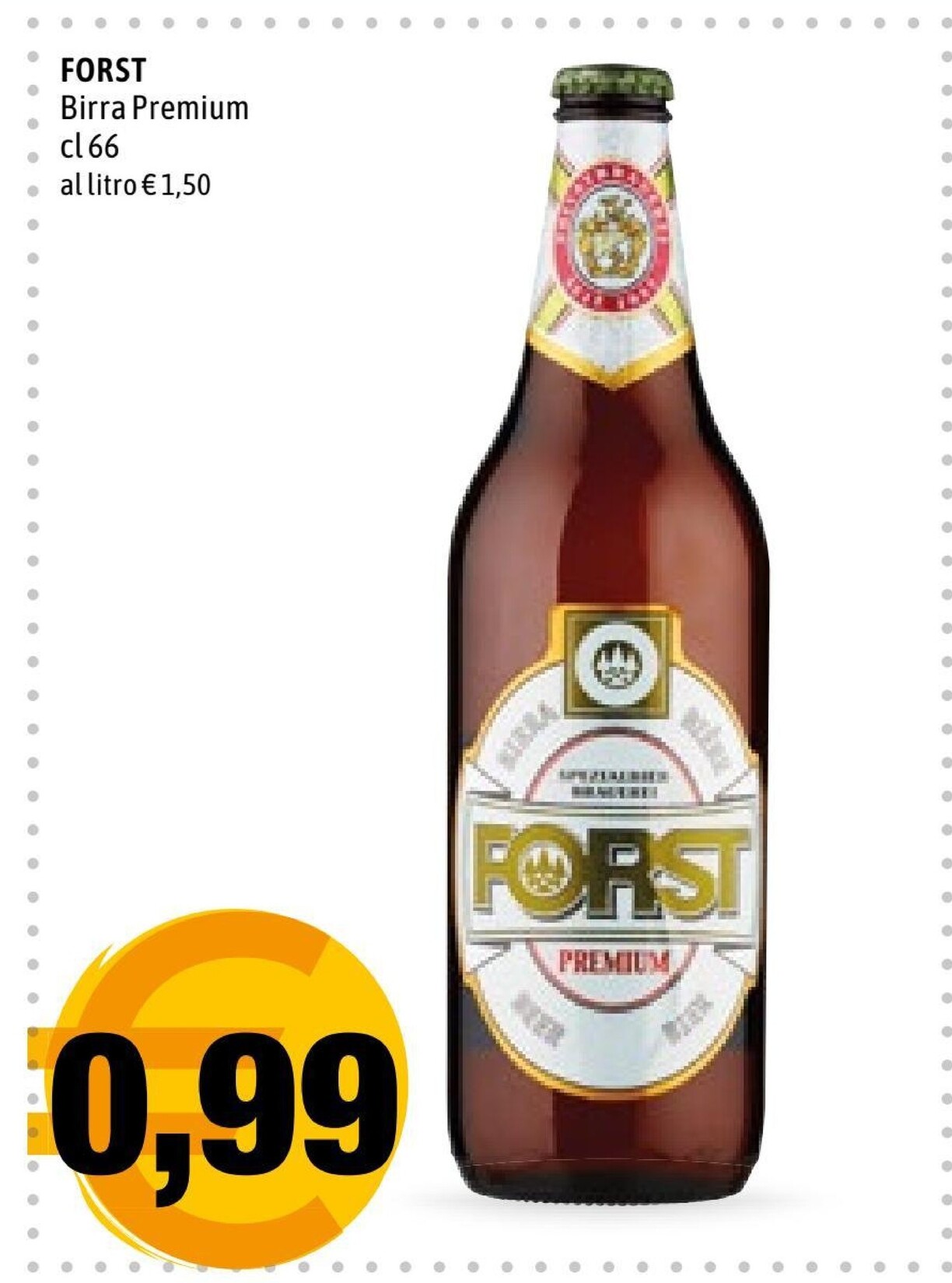 Offerta per Forst Birra Premium a 0,99€ in Hurrà Discount