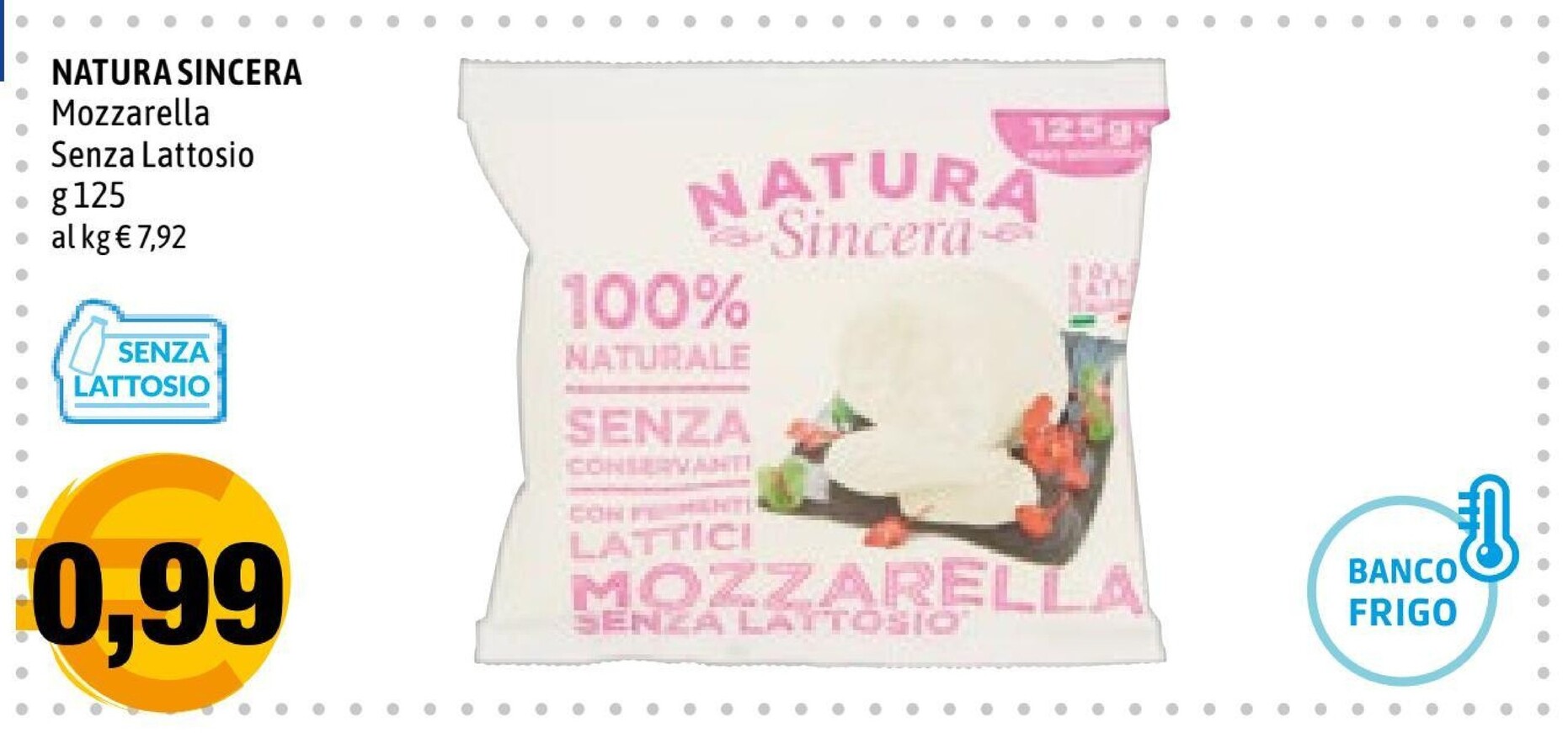 Offerta per Natura sincera Mozzarella Senza Lattosio a 0,99€ in Hurrà Discount