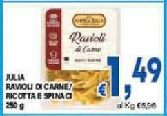 Offerta per Pasta julia Ravioli Di Carne/ Ricotta E Spinaci a 1,49€ in Dem