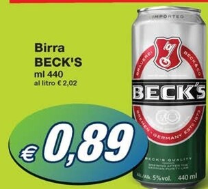 Offerta per Becks Birra a 0,89€ in Prix