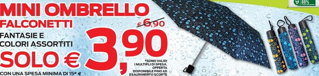 Offerta per Mini Ombrello Falconetti a 3,9€ in Prix