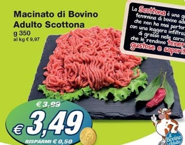 Offerta per Macinato Di Bovino Adulto Scottona a 3,49€ in Prix