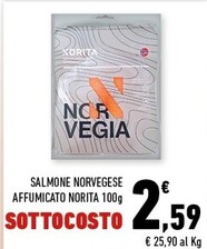 Offerta per Norita Salmone Norvegese Affumicato a 2,59€ in Margherita Conad
