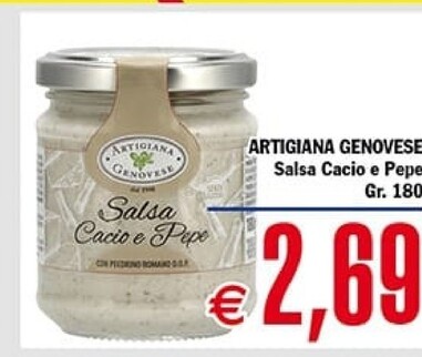 Offerta per Artigiana Salsa Cacio E Pepe a 2,69€ in Contè