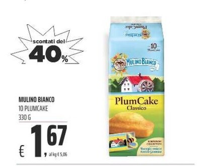 Offerta per Mulino Bianco 10 Plumcake a 1,67€ in Coop