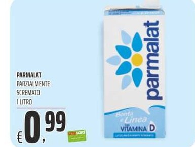 Offerta per Parmalat Parzialmente Scremato a 0,99€ in Coop
