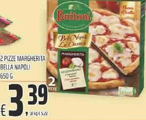 Offerta per Buitoni 2 Pizze Margherita Bella Napoli a 3,39€ in Coop