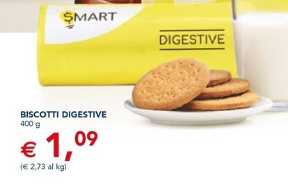 Offerta per Smart Biscotti Digestive a 1,09€ in Esselunga