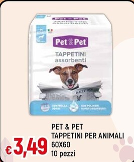 Offerta per Pet & Pet Tappetini Per Animali a 3,49€ in Galassia
