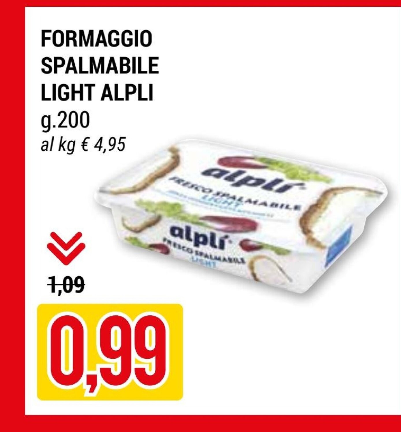 Offerta per Alplì Formaggio Spalmabile Light a 0,99€ in Hardis