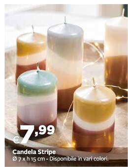 Offerta per Candela Stripe a 7,99€ in Progress
