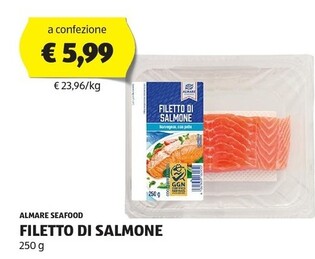 Offerta per Almare seafood Filetto Di Salmone a 5,99€ in Aldi